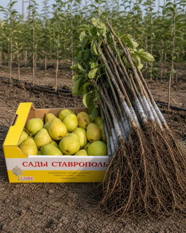 Саженцы груши Ксения на подвое айва А для коммерческого сада